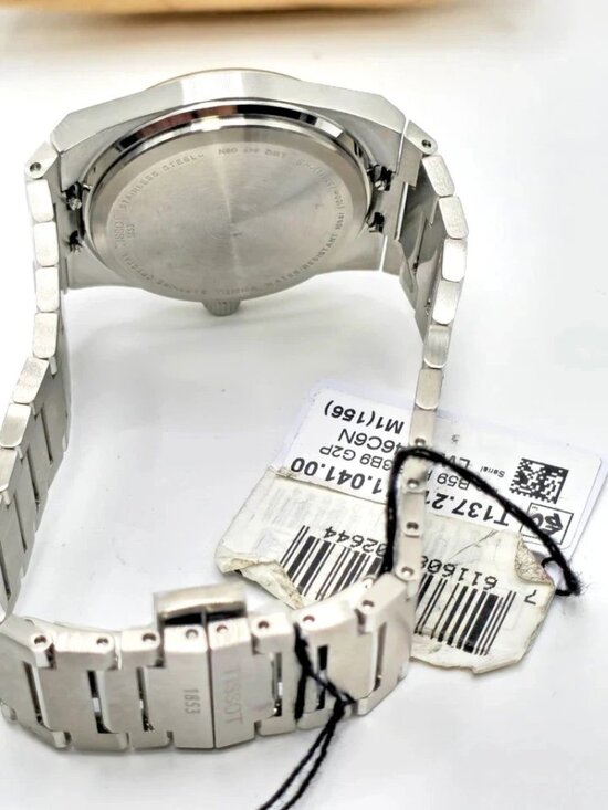 Tissot PR100 Diamond Womens Watch 36mm Two Tone MOP Dial  display picture 2